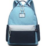 Smart Bags Büyük Boy Laptop Bölmeli Su Geçirmez Kumaş Renkli Okul Çantası Mavi/lacivert