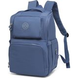 Smart Bags Büyük Boy Su Geçirmez Çok Cepli Anne ve Bebek Bakım Sırt Çantası Mavi