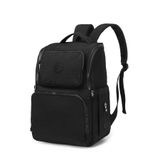 Smart Bags Büyük Boy Su Geçirmez Çok Cepli Anne ve Bebek Bakım Sırt Çantası Siyah