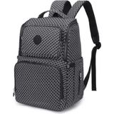 Smart Bags Büyük Boy Su Geçirmez Çok Cepli Anne ve Bebek Bakım Sırt Çantası Siyah/beyaz