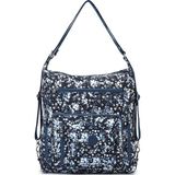 Smart Bags Büyük Boy Su Geçirmez Krınkıl Kumaş Hem Sırt Hem Omuz Çantası Mavi Rose