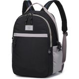 Smart Bags Büyük Boy Su Geçirmez Kumaş Renkli Okul Çantası Siyah/gri