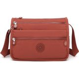 Smart Bags Çok Cepli Günlük Orta Boy Su Geçirmez Krınkıl Kumaş Kadın Omuz Çantası Kiremit
