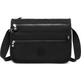 Smart Bags Çok Cepli Günlük Orta Boy Su Geçirmez Krınkıl Kumaş Kadın Omuz Çantası Siyah