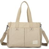Smart Bags Exclusive Kanvas Kumaş Kadın Omuz Çantası 1307 - Bej