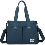 Smart Bags Exclusive Kanvas Kumaş Kadın Omuz Çantası 1307 - Lacivert