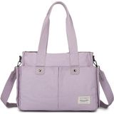Smart Bags Exclusive Kanvas Kumaş Kadın Omuz Çantası 1307 Lila