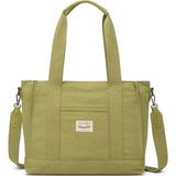 Smart Bags Exclusive Kanvas Kumaş Kadın Omuz Çantası 1326 - Yağ Yeşili