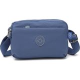Smart Bags Günlük Küçük Boy Su Geçirmez Hafif Krınkıl Kumaş Kadın Omuz Çantası Mavi