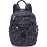 Smart Bags Günlük Küçük Boy Su Geçirmez Krınkıl Kumaş Kadın Sırt Çantası Puantiye Siyah