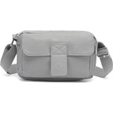 Smart Bags Günlük Minik Boy Su Geçirmez Krınkıl Kumaş Kadın Telefon ve Postacı Çantası Buz Gri