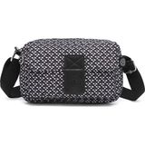 Smart Bags Günlük Minik Boy Su Geçirmez Krınkıl Kumaş Kadın Telefon ve Postacı Çantası Siyah/beyaz