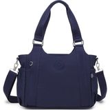 Smart Bags Günlük Orta Boy Su Geçirmez Krınkıl Kumaş Kadın Omuz Çantası Lacivert