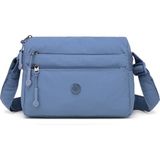 Smart Bags Jeans Mavi Kadın Omuz Çantası Hafif Kumaş Çok Cepli Çapraz Uzun Askılı - Standart