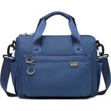 Smart Bags Kadın Çapraz Postacı Çanta Su Geçirmez Çok Gözlü Hafif Premium Günlük Çanta 3141 - Lacivert
