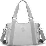 Smart Bags Kadın Omuz Çantası Krinkıl Kumaş Smart Bags 1163 - Açık Gri