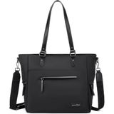 Smart Bags Kadın Omuz Çantası – Özel Kumaş, Su Geçirmez, Geniş Hacim, Hafif & Şık SB3323 - Siyah