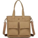Smart Bags Kadın Omuz Çantası – Özel Kumaş, Su Geçirmez, Geniş Hacim, Hafif & Şık SB3345 - Kahve