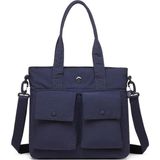 Smart Bags Kadın Omuz Çantası – Özel Kumaş, Su Geçirmez, Geniş Hacim, Hafif & Şık SB3345 - Lacivert