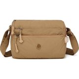 Smart Bags Kahve Kadın Omuz Çantası Hafif Kumaş Çok Cepli Çapraz Uzun Askılı - Standart - 0-Kahverengi