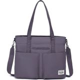 Smart Bags Kanvas Kadın Omuz Çantası - Füme