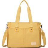 Smart Bags Kanvas Kadın Omuz Çantası - Hardal