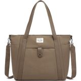Smart Bags Kanvas Kadın Omuz Çantası - Kahve