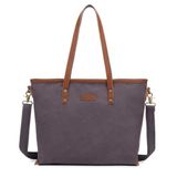 Smart Bags Kanvas Kumaş Kadın Omuz Çantası 1330 Koyu Kahve