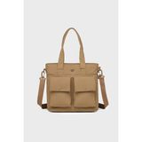 Smart Bags Logolu Çıkarılabilir Askılı Çanta Bayan Çanta 2022 3345 - Kahve