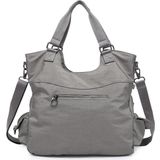 Smart Bags Metalik Kumaş Omuz Çantası Bc 3221 - Koyu Gri