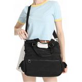 Smart Bags Metalik Kumaş Omuz Çantası BC 3221 - Siyah