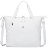 Smart Bags Mikro Poly Kumaş Büyük Boy Kadın Omuz Çantası 3335 - Beyaz