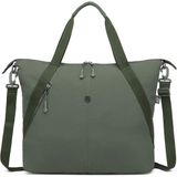 Smart Bags Mikro Poly Kumaş Büyük Boy Kadın Omuz Çantası 3335 - Haki