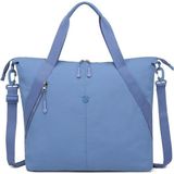 Smart Bags Mikro Poly Kumaş Büyük Boy Kadın Omuz Çantası 3335 - J71-Mavi