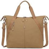 Smart Bags Mikro Poly Kumaş Büyük Boy Kadın Omuz Çantası 3335 - Kahve