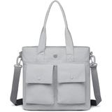 Smart Bags Mikro Poly Kumaş Büyük Boy Kadın Omuz Çantası 3345 - Gri