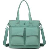 Smart Bags Mikro Poly Kumaş Büyük Boy Kadın Omuz Çantası 3345 - Mint
