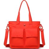 Smart Bags Mikro Poly Kumaş Büyük Boy Kadın Omuz Çantası 3345 - Orange