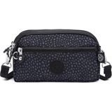 Smart Bags Minik Boy Su Geçirmez Krınkıl Kumaş Telefon ve Postacı Çantası Puantiye Siyah
