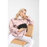 Smart Bags Minik Boy Su Geçirmez Krınkıl Kumaş Telefon ve Postacı Çantası Siyah