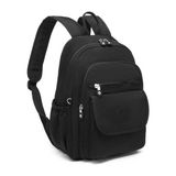 Smart Bags Orta Boy Krinkıl Kumaş Kadın Sırt Çantası BC 1187 - Siyah