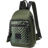Smart Bags Parlak Kumaş Küçük Boy Askılı Kadın Sırt Çantası 3247 - Yeşil