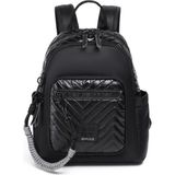 Smart Bags Parlak Kumaş Küçük Boy Askılı Kadın Sırt Çantası 3252 - Siyah - Gri