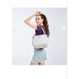 Smart Bags Saten Kumaş Omuz Kadın Çantası Smartbags Barcelona - Bej