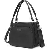 Smart Bags Saten Kumaş Omuz Kadın Çantası Smartbags - --Siyah