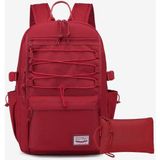 Smart Bags Sırt Çantası Okul Boyu Kalem Kutusu Hediyeli 3156 - Vişne