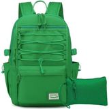Smart Bags Sırt Çantası Okul Boyu Kalem Kutusu Hediyeli 3156 - Yeşil