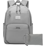 Smart Bags Sırt Çantası Okul Boyu Kalem Kutusu Hediyeli 3159 - Vizon