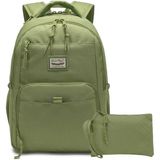 Smart Bags Sırt Çantası Okul Boyu Kalem Kutusu Hediyeli 3159 - Yeşil - Bej