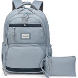Smart Bags Sırt Çantası Okul Boyu Kalem Kutusu Hediyeli 3234 - Buz Mavi Laci - Renk - Buz Mavi - Lacivert